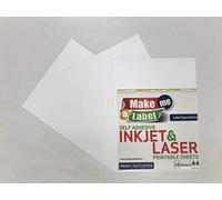 Premium A4 Matte White PP Vinyl Self Adhesive Inkjet & Laser Printable Sticker Label Sheets - 20 Sheets