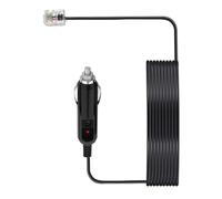 Premium ABS 12V Car Power Cord Detector Power Cord 2Meter Long with Easy Installation Design for Dashboard Camera Vehicle Lidar Supply