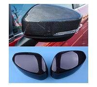 Premium ABS Carbon Fiber Style Black Car Side Wing Mirror Cover for Mitsubishi Eclipse Cross 2018 2019 Trim Caps Replacement Shell