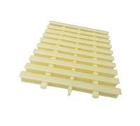 Premium ABS Plastic Pool Drain Grate - 18x100CM, Set of 6, Durable Splicable Gutter Mat for Indoor/Outdoor Water Drainage, Overflow Grating Solution