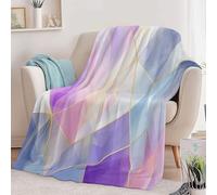 Premium Abstract Geometry Polygon Printed Blankets, Super Soft Flannel Plush Cozy Lightweight Color Throw Blanket for Baby Kids Boys Girls 87 × 95 inch - Super King Size