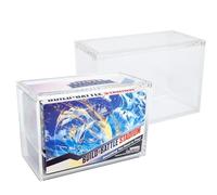 Premium Acrylic Display Case for Pokemon Build & Battle Stadium Boxes - Magnetic Top, Stackable, UV Protection