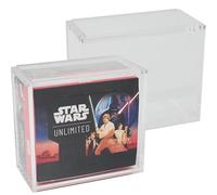 Premium Acrylic Display Case for Star Wars Unlimited Booster Box - Magnetic Top, Stackable, UV Protection
