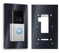 Premium Acrylic Glass Faceplate for Ring Doorbell Battery 2nd Gen 3 Plus 4 Pro Battery | 5 mm Thickness | Antrhazit Matt RAL 7016 | Plate for Bell