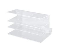 Premium Acrylic Keyboard Stand - 3 Layer Inclined Design Space-Saving Desktop Shelf for Keyboard & Mouse Dust-Proof Clear Display Ideal for Home & Office Use.