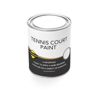 Premium Acrylic Tennis Court Paint - Weather-Resistant, Wide Color Range for Full Coverage and Striping (Tennis Court Paint - White, 5L)