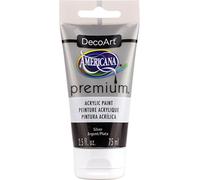 Premium Acrylics Silver Metallic Artist Paint, Acrylic, 3.8 x 3.8 x 13.7 cm