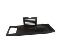 Premium Adjustable Bamboo Bathtub Tray - Extensible Shelf with Wine Holder Towel Rack and Book Stand for Luxury Bathtubs