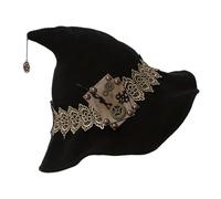 Premium Adjustable Witch Hat for Halloween Costumes & Cosplay - Durable Felt Material, One-Size Fits Kids & Adults, Perfect for Trick-or-Treating, Themed Parties, Spooky Photo Props - Festive