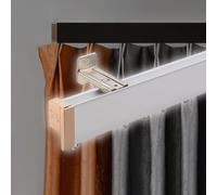 Premium ain Track System - Hidden Wall Mount Sliding Rail for Blackout ains Detive ain Rod Bracket for Doorways 4.2m (13.7ft) - Ideal for Offices & Home Decor