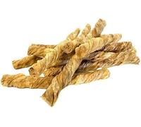 Premium Air Dried Beef Bladder Twists 1kg | Approximately 100 Natural Chews for Dogs | High-Protein, Grain-Free Dental Treats | Suitable for Puppies And All Dog Breeds