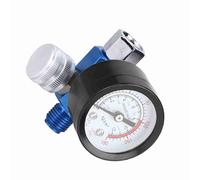 Premium Air Pressure Regulator Gauge Aluminium Alloy Adjustable Spray Gun Air Tool G1/4, No Loose Screws, Compact Structure, Ideal for Automotive Workshops