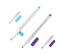 Premium Air/Water Erasable Purple Blue Fabric Marker Pen 2mm Auto-Vanishing Pen for Cloth fit for Fabric Marker Temporary Marking (5 X BLUE)