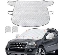 Premium All-Weather Windscreen Cover with Magnets | Heavy-Duty Snow, Ice & UV Protection | WenYa Magnetic Windshield Frost Protector for Cars, SUVs, Trucks (Large)