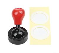 Premium Alloy Car Start Button Lever Cover For Round Flat Switches Featuring Smooth Action And Protective Padding In Red Black Silver Gunmetal(Model Red)