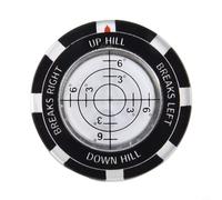 Premium Alloy Green Reader with Bubble Level for Slope Measurement & Ball Marking - Compact 40x5mm Mini Level for Golfers, Includes(White)