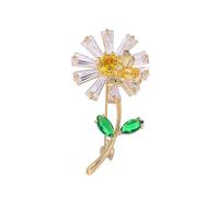 Premium Alloy Sunflowers Brooch Skin Friendly Jewelry for Sensitive Users Long Lasting Shines Daytime Elegances Skin Friendly Sunflower Pin