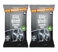 Premium Alloy Wheel Cleaner Wipes | Car Wheel Cleaner Wipe Heavy Duty Wheel Cleaner Wipes 2 X 30 Pack