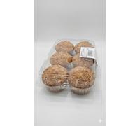 Premium Almond Muffins 6 Piece Pack | Soft & Moist Bakery Style Muffins with Real Almond Crunch | Fresh Baked Snack for Breakfast, Tea Time & Dessert | Hygienic Tamper-Proof Packaging