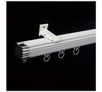 Premium Aluminium Curtain Rail with Quiet Wheels - Durable Sliding Rod for Motorhomes, Bay Windows, Room Dividers - Ceiling or Wall Mountable