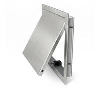 Premium Aluminium Magnetic Access Panel for Plasterboard - Flush Fit Inspection Hatch for Walls & Ceilings, Invisible Revision Door Conceals Plumbing and Electrical Wiring(Gray,250 x300 mm)
