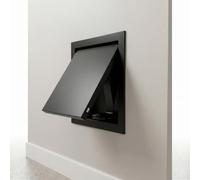 Premium Aluminium Magnetic Access Panel for Plasterboard Walls and Ceilings, Invisible Flush Fit Inspection Hatch with Hidden Catch for Plumbing Electrical Fuse Box Cover(Black,250 x300 mm)
