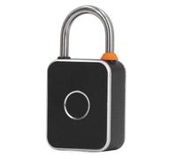 Premium Aluminum Alloy Fingerprint Padlock, Proof Rechargeable Biometric Lock with LED Indicator for Gym Lockers, Gates, Fences & Outdoor Security