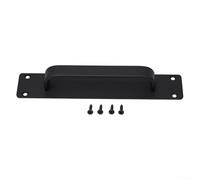 Premium Aluminum Alloy Handle for Barn Doors and Sliding Glass Doors with Easy Mounting (black)