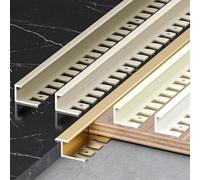 Premium Aluminum Flexible Trim Profile - 90cm, 3 Pieces, Seamless Floor-Wall Edging for Bathroom, Kitchen & Living Room, Durable Decorative Molding