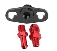 Premium Aluminum Fuel Rail Pressure Regulator Adapter with Fitting Replacement Kit for Vehicles Aftermarket Remote Unit Installation Accessory