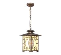 Premium Aluminum Outdoor Pendant Light, European Design with E27 Bulb, Ideal for Balcony & Courtyard Spaces