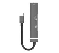 Premium Aluminum USB C Converter Including 3.5mm Sound Port Fast Charging 60W and Quick Data Transmission Type C Headphone Adapter