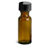Premium Amber Glass Boston Round Bottles, 1/2 oz (15ml) Capacity - Durable, UV-Protective 3-Pack with Leak-Proof Black Cone-Lined Caps - Perfect for Essential Oils - Perfumes