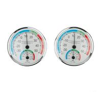 Premium Analogue Thermo Hygrometer for Easy Room Climate Control Temperature and Humidity Display (2pcs)