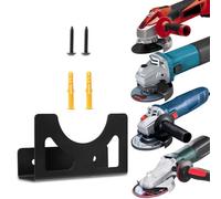 Premium Angle Grinder Wall Bracket in Stainless Steel | Wall Mount | 115-125 mm | Includes Mounting Material | Suitable for Many Manufacturers - Einhell - Makita - Bosch - Dewalt - Flex and much more