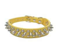Premium Anti-bite Spiked Dog Collar with Studded Sport Padding - Fits Bulldogs Pugs & Small/Medium/Large Dogs