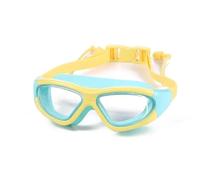 Premium Anti-fog Swimming Goggles Protection Adjustable Silicone Strap for All Face Shapes Hydrodynamic Design Leak-proof Comfortable Swimming Goggles Adults Children Swimming Pools Beaches(Yellow)