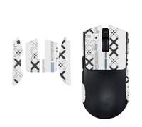 Premium Anti-Slip Grip Tape for Razer Viper V4 Pro 2026 Wireless Mouse Anti-Sweat Handmade Skin Stickers Set Easy Apply Gaming Mouse Accessory (Half-white)