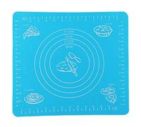 Premium Anti Slip Silicone Baking Mat Non Stick Rolling Dough Pad for Baking Pastry Making Cake Decorating Food Grade Safe Material Blue 29.3x26cm