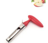 Premium Apple Corer - Easy to Use Durable Apple Corer Remover for Pears, Bell Peppers, Fuji, Honeycrisp, Gala and Pink Lady Apples - Stainless Steel Cupcake Corer - Red, Pineapple Corer, Apple Peeler