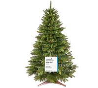 Premium Artificial Christmas Tree 150cm - Realistic, Dense Branches, with Wooden Stand and Storage Bag - Artificial Tree by Pure Living