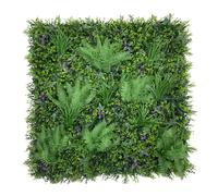 Premium Artificial Wall Hedge Panel,Dense & Realistic,100x100cm,1PC Matteo Green One Size