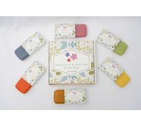 Premium Artisan Soap Bars, 6x100g, Unisex, Essential Oils: Olive Oil & Lavender; Rose Petals & Jasmine; Aloe Vera & Cucumber; Goat Milk & Honey; Sage & Chamomile; Turmeric & Citrus