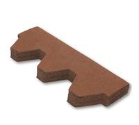 Premium Asphalt Roof Shingles - 25 Pieces / 3 sqm | Brown Hexagonal Shape Felt Shingles 31.5 in x 12.4 in (80 x 31.5 cm) Weather Resistant & Heavy-Duty Roofing Felt