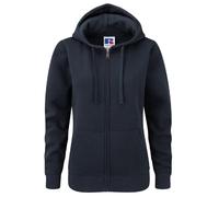 Russell Athletic Womens Ladies Premium Authentic Zipped Hoodie (3-Layer Fabric) (French Navy) - Multicolour - Size Small