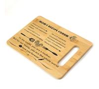 Premium Bamboo Chopping Board 31x22cm - Eco-Friendly Cutting Board for Meat, Veg, Cheese & Bread - Thoughtful Mother's Day/Birthday Gift for Mum - Unique Kitchen Gift from Daughter, Son or Family