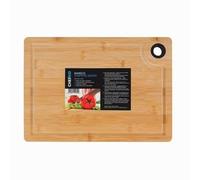 Premium Bamboo Chopping Board. 35cm x 25cm x 1.6cm, Wooden Cutting Boards for Kitchen with Juice Groove
