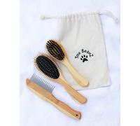 Premium Bamboo Dog and Cat Grooming Kit: Essential Cat Brush, Kitten Brush, and Dematting Comb for Long Haired Cats, Top Cat Accessories, Detangler, Bamboo Cat Grooming Supplies, Dog Brush