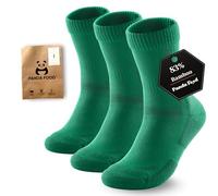 Premium Bamboo Outdoor Walking Socks | Anti-Blister Warm and Breathable Socks for Work or Hiking | Unisex Men and Women | 3 Pack UK | Forest | 7-12