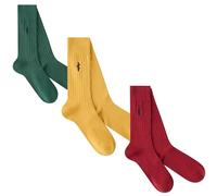 Premium Bamboo Ribbed Dress Seamless Socks | Moisture-Wicking, Antibacterial, and Breathable | 200 Needle Count Premium Construction | UK Size 7-12 | 3 Pairs | Mixed Colours